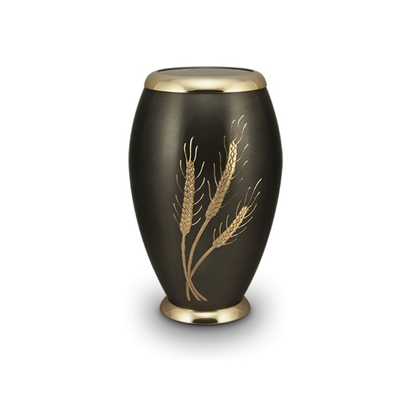 Aria Wheat Brass Cremation Urn